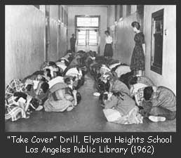 Duck and Cover drill, Elysian Heights School, 1962